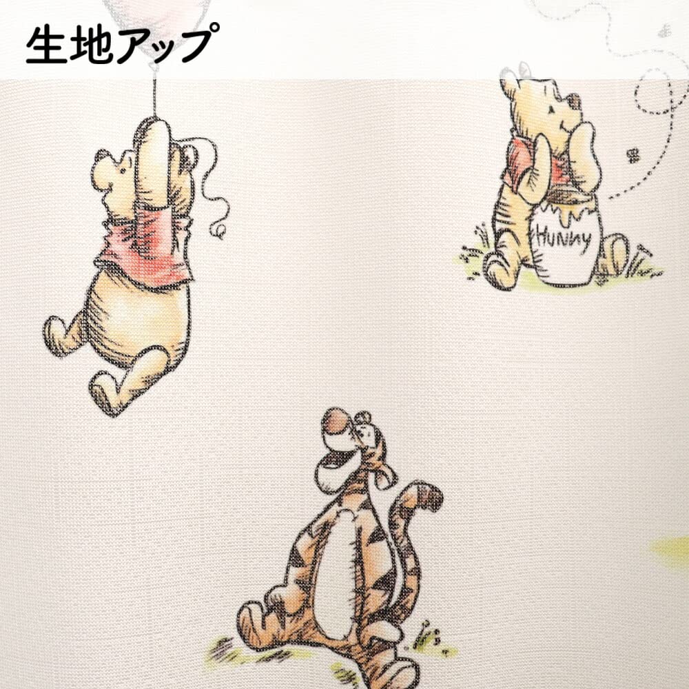 Amazon｜のれん工房 ディズニー くまのプーさん カフェカーテン